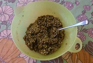 gluten free peanut butter biscuits mixture 2